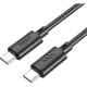 Кабель Type-C - Type-C, 1.0м, 3А, 60Вт, Hoco X88, черный [HC-83363]