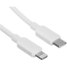 Кабель Type-C - Lightning, 1.0м, 2.4А, 27Вт, Hoco X96, белый [HC-99050]