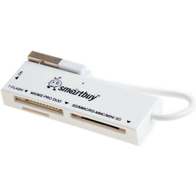 Кард-ридер SmartBuy SBR-717-W, USB 2.0 White