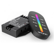 Контроллер ленты LED RGBW 12/24В MAX 24А, радио пульт сенсорный +8кн, Apeyron [04-104]