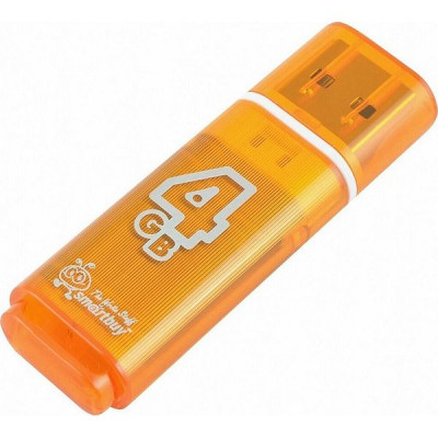 Накопитель USB Flash 4Gb SmartBuy Glossy series Orange