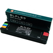 Блок питания 24V 100W, IP20, металл мини с клеммами, 125*34*15, ELF Nano [24100BEnano-SS] черный
