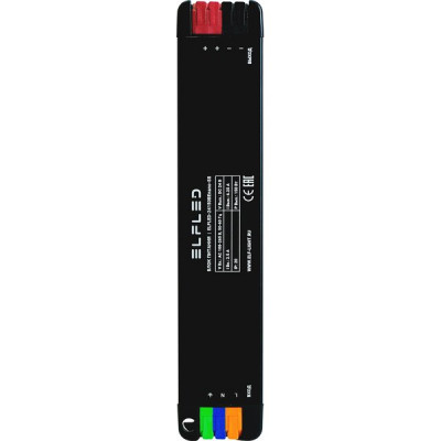 Блок питания 24V 150W, IP20, металл мини с клеммами, 173*34*15, ELF Nano [24150BEnano-SS] черный