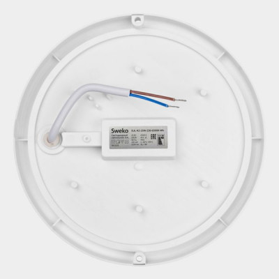 Светильник ЖКХ LED с д/д 20W круг, 6500K, 18000Лм,IP65, инфракр., Sweko[SUL-R2-20W-230-6500K-Wh-PIR]