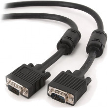 Кабель VGA 15M/15M  1,8м Premium тройной экран, феррит.кольца, черный Cablexpert [CC-PPVGA-6B]