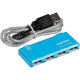 Концентратор USB 2.0 Smartbuy, 4 порта, голубой [SBHA-6110-B]