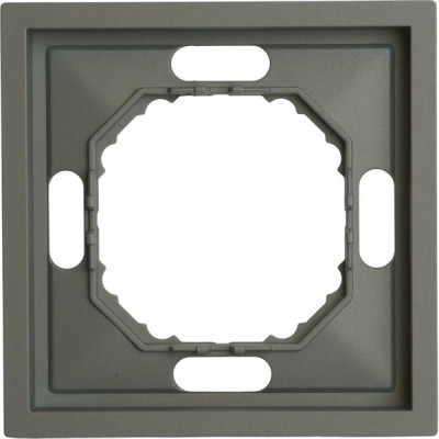 Рамка 1п, IP20, STEKKER Эмили [PFR00-5001-10][35] платиново-серый soft touch