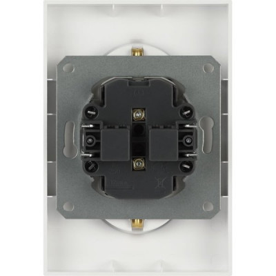 Розетка с/у 2x2P 16A, ЭРА Arktik [16-2107-01] белый
