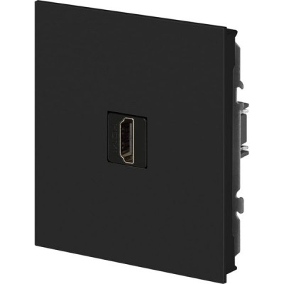 Розетка с/у HDMI, ЭРА Arktik [16-3114-05] антрацит 