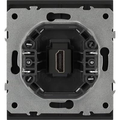 Розетка с/у HDMI, ЭРА Arktik [16-3114-05] антрацит 