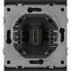 Розетка с/у HDMI, ЭРА Arktik [16-3114-05] антрацит 