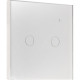 Умный сенсорный выключатель 2-кл 10A, Wi-Fi, Яндекс Алиса, Smartbuy [SBE-wifi1w-10-SW2-0] белый