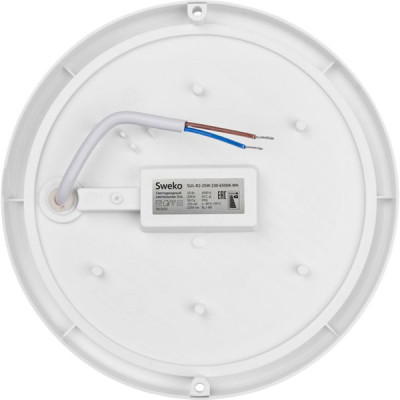 Светильник ЖКХ LED с д/д 15W круг, 6500K, 1350Лм,IP65, инфракр., Sweko[SUL-R2-15W-230-6500K-Wh-PIR]