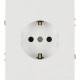 Розетка с/у 2P+E 16A, ЭРА Arktik [16-2101-08] белый матовый