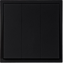Выключатель с/у 3-кл 10А, IP20, Smartbuy Капелла [SBE-09b-10-SW3-0] черный soft touch