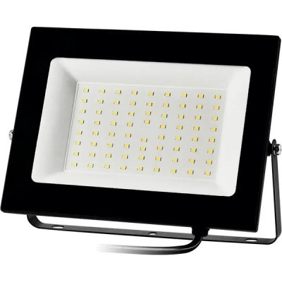 Прожектор LED  70W, 6500K, IP65, SMD, 5950Лм, HiTT [HiTT-FL1-70W-IP65-6] черный