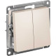 Переключатель перекрестный с/у 2-кл 10А, IP20, Schneider Electric ATLASDESIGN [ATN000273] бежевый
