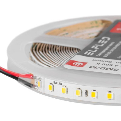 Лента LED 24В IP20 SMD2835 128/м, б/хол, 12Вт/м, 6500-7000K, 5м/ц.1м ELF PRO [ELFLED-24128-PRO140w]