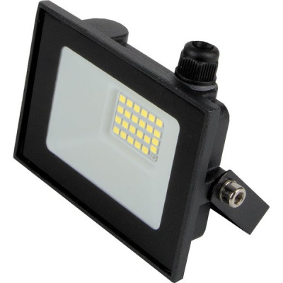 Прожектор LED  20W, 6500K, IP65, SMD, 1700Лм, HiTT [HiTT-FL1-20W-IP65-6] черный