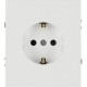 Розетка с/у 2P+E 16A, со шторками, ЭРА Arktik [16-2102-01] белый 