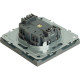 Розетка с/у 2P 16A, IP20, со шторками, STEKKER Эмили [RST16-5109-10][12] платиново-серый soft touch