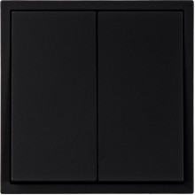 Выключатель с/у 2-кл 10А, IP20, Smartbuy Капелла [SBE-09b-10-SW2-0] черный soft touch
