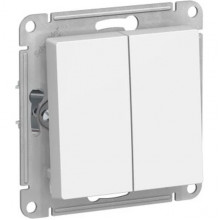 Переключатель перекрестный с/у 2-кл 10А, IP20, Schneider Electric ATLASDESIGN [ATN001373] лотос