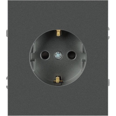 Розетка с/у 2P+E 16A, ЭРА Arktik [16-2101-06] графит