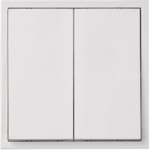 Выключатель с/у 2-кл 10А, IP20, Smartbuy Капелла [SBE-09w-10-SW2-0] белый soft touch