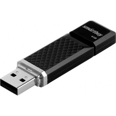 Накопитель USB Flash 4Gb SmartBuy Quartz series Black