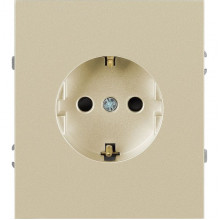 Розетка с/у 2P+E 16A, ЭРА Arktik [16-2101-04] шампань