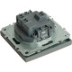 Переключатель с/у 1-кл 10А, STEKKER Эмили [RSW10-5105-10] платиново-серый soft touch