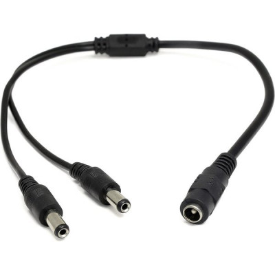Разветвитель питания на 2 разъема, штекер 2.1х5.5мм AMATEK AVC-DC-M2