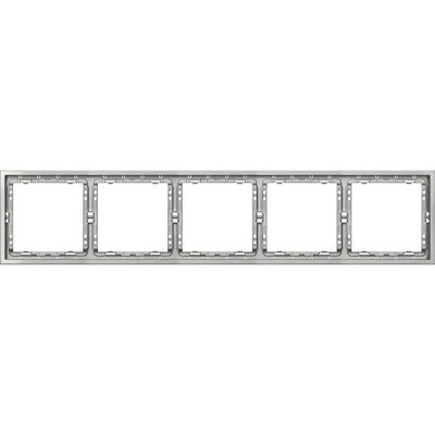 Рамка 5п, IP20, Smartbuy Капелла [SBE-09s-00-FR-5] серебро soft touch
