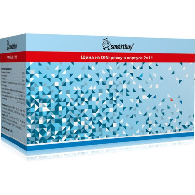 Шины на DIN-рейку в корпусе (кросс-модуль) 2х11, 125А, Smartbuy [SBE-bc0-2-11]