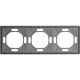 Рамка 3п, IP20, STEKKER Эмили [PFR00-5003-10][15] платиново-серый soft touch