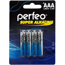 Батарейка Perfeo AAA LR03 Alkaline [BL4/120] [PF LR03/4BL] (PF_3634)