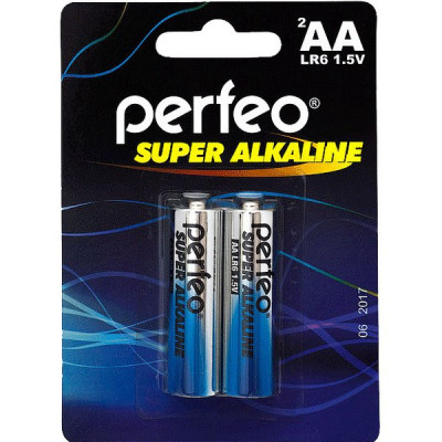 Батарейка Perfeo AA LR6 Alkaline [BL2/60] [PF LR6/2BL]