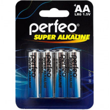 Батарейка Perfeo AA LR6 Alkaline [BL4/120] [PF LR6/4BL]