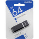 Накопитель USB Flash 64Gb SmartBuy Quartz series Black