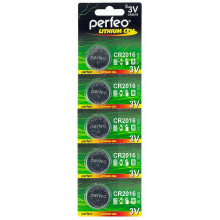 Батарейка Perfeo CR2016 [BL5/100] [PF CR2016/5BL] (PF_3922)
