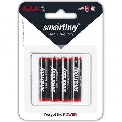 Батарейка SmartBuy AAA R03 [BL4/48/960] [SBBZ-3A04B]
