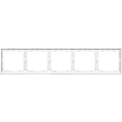 Рамка 5п, IP20, Smartbuy Капелла [SBE-09w-00-FR-5] белый soft touch