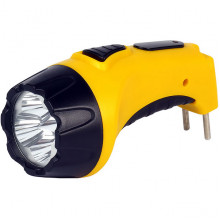 Фонарь аккумуляторный 4LED, с прямой зарядкой, желтый, Smartbuy [SBF-84-Y]
