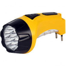Фонарь аккумуляторный 7+8LED с прямой зарядкой, желтый, Smartbuy [SBF-88-Y]
