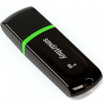 Накопитель USB Flash 8Gb SmartBuy Paean Black