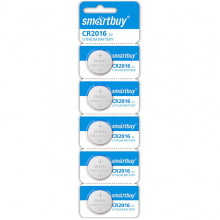 Батарейка SmartBuy CR2016 [BL5/100] [SBBL-2016-5B]