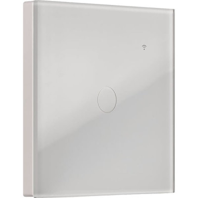 Умный сенсорный выключатель 1-кл 10A, Wi-Fi, Яндекс Алиса, Smartbuy [SBE-wifi1w-10-SW1-0] белый