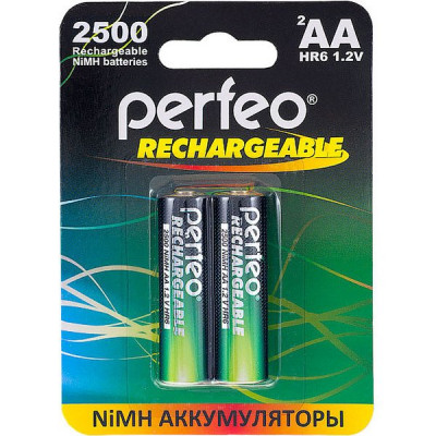 Аккумулятор Perfeo AA 2500 [BL2/60] [PF AA2500/2BL]