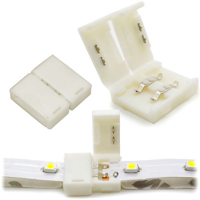 Коннектор для ленты  8мм (SMD3528/2835), 2pin 2-сторонний без провода, SmartBuy [SBL-8mm2835]
